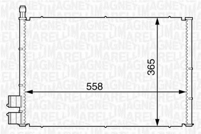 MAGNETI MARELLI 350203605000 -  Конденсатор, кондиционер